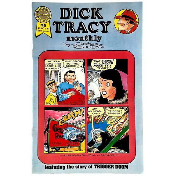 Dick Tracy Monthly #9, 1941 Reprints, Jan 1987, Blackthorne Comics, NM 9.4 - Picture 2 of 5